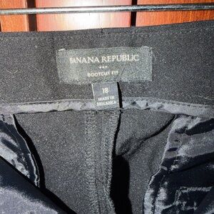 Banana Republic Elegant Black Bootcut Trousers